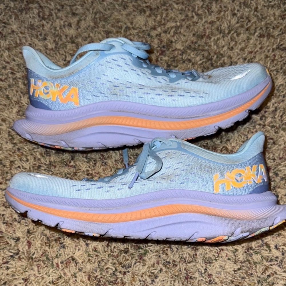 Hoka Women's Kawana 8.5B running shoes
Light Blue orange purple - Picture 5 of 5